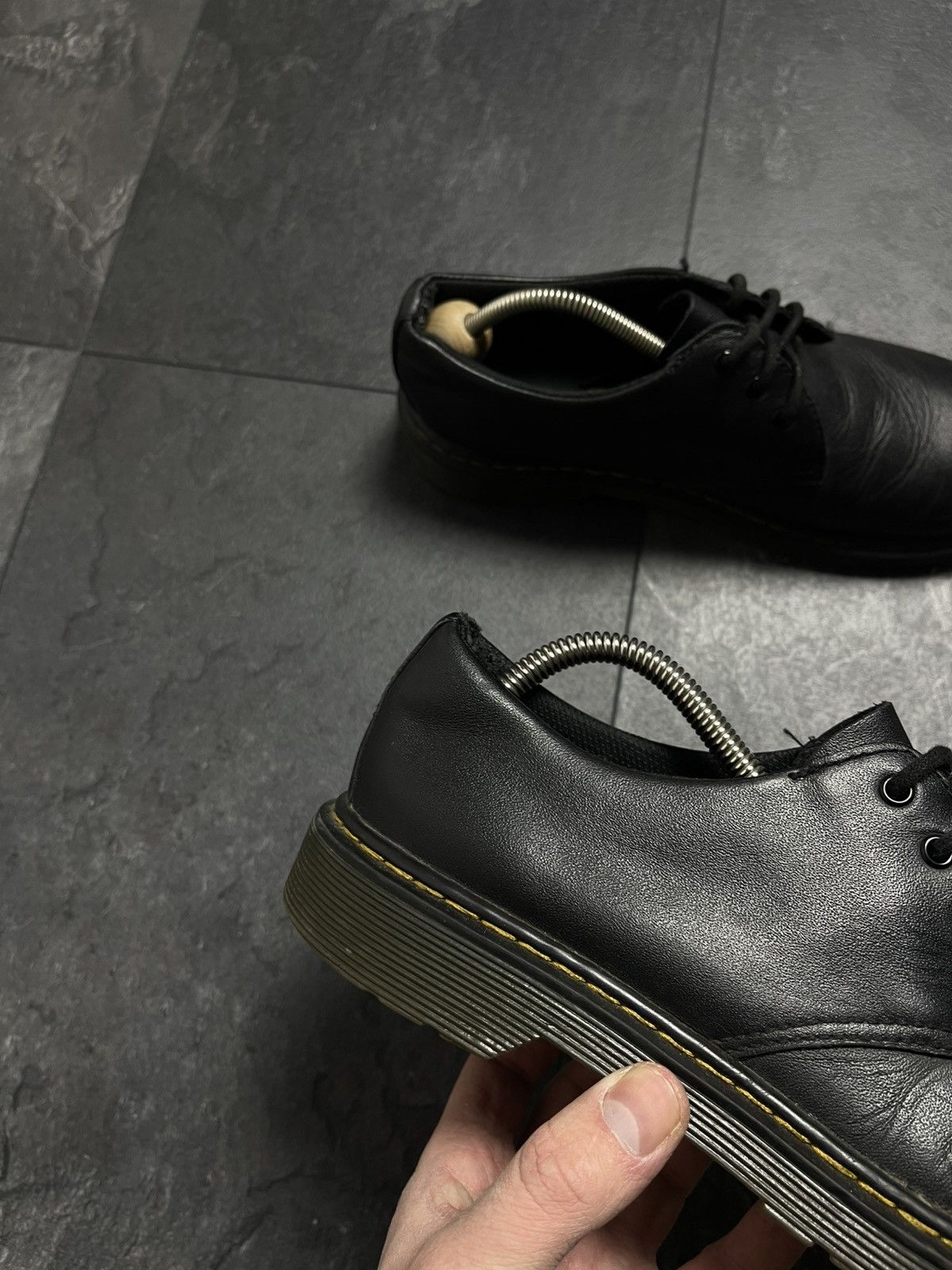 Dr. Martens × Vintage Dr Martens Oxford Shoes Black 1461 Smooth Leather Casual Size US 6 / EU 39 - 2 Thumbnail