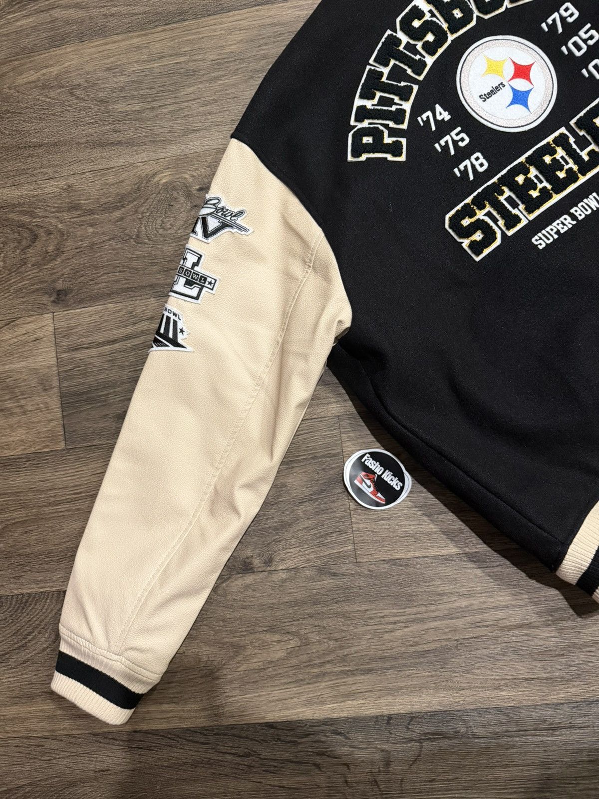 Abercrombie & Fitch Pittsburgh Steelers Varsity Bomber Jacket Size US L / EU 52-54 / 3 - 6 Thumbnail