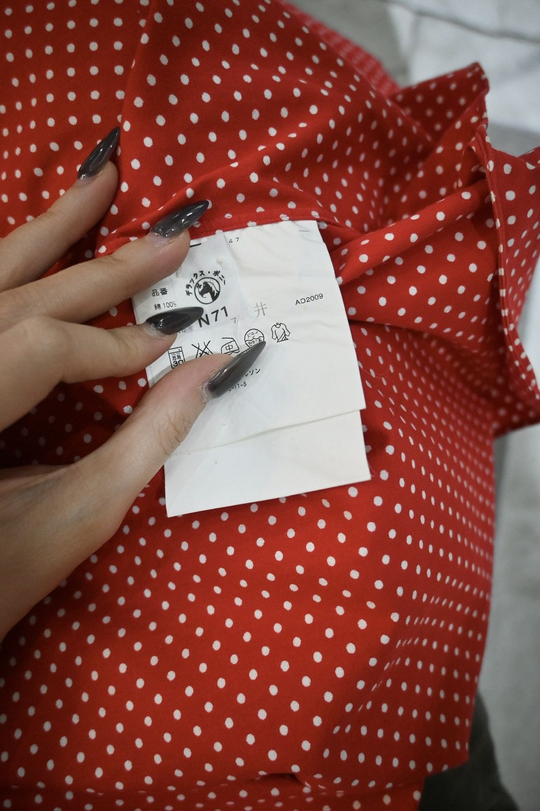 Comme des Garcons Homme Plus SS10 Polka Patch Shirt Size US XS / EU 42 / 0 - 7 Thumbnail