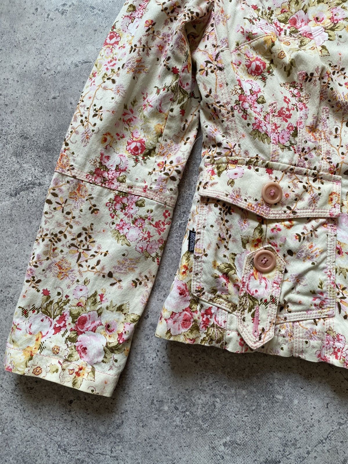 Moschino Moschino Quilted Lined Floral Print Hunting Jacket 40 Italy Size S / US 4 / IT 40 - 4 Thumbnail