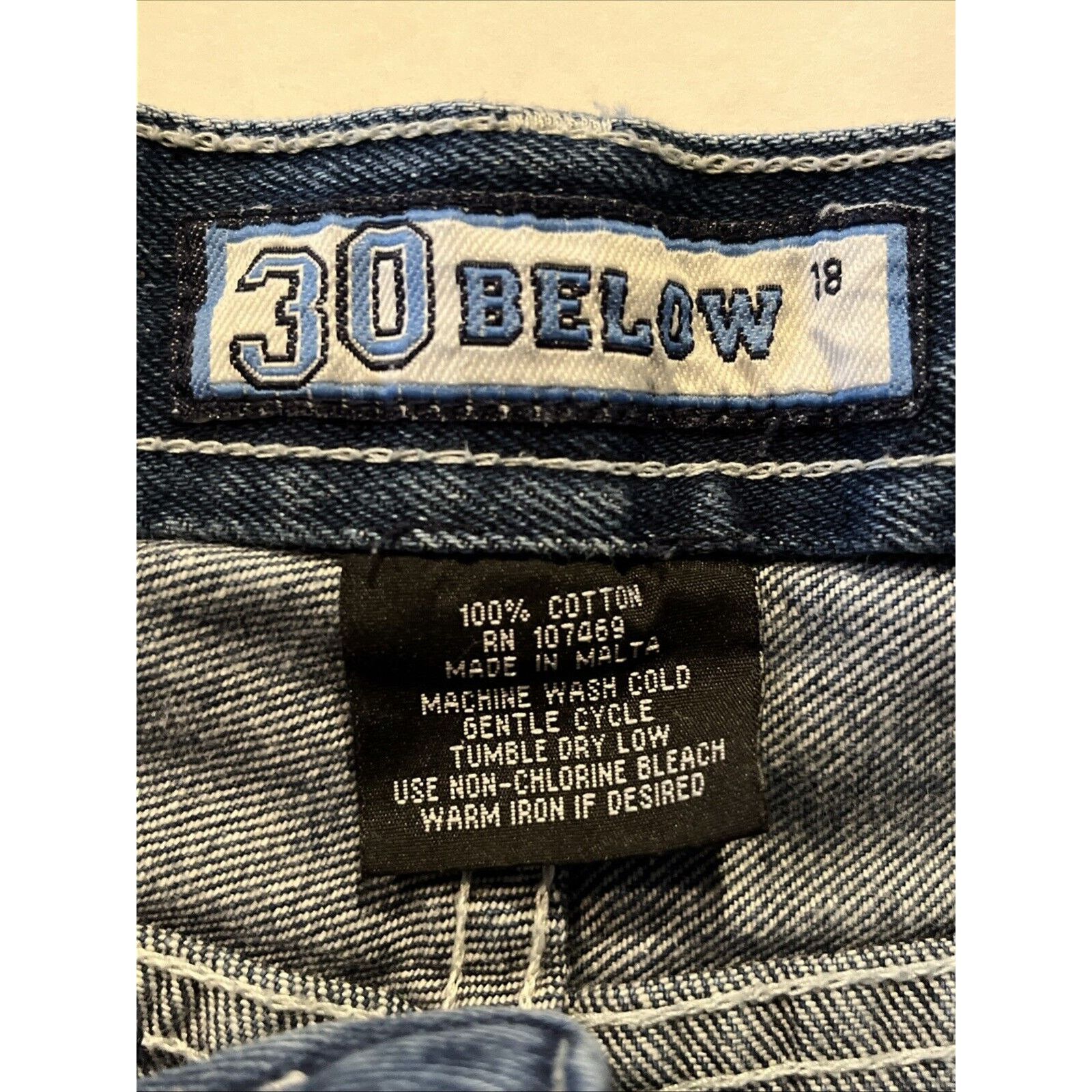 Other 30 Below Vintage Shorts Bermuda Men's Sz 29 Baggy Blue Denim Size US 29 - 3 Thumbnail