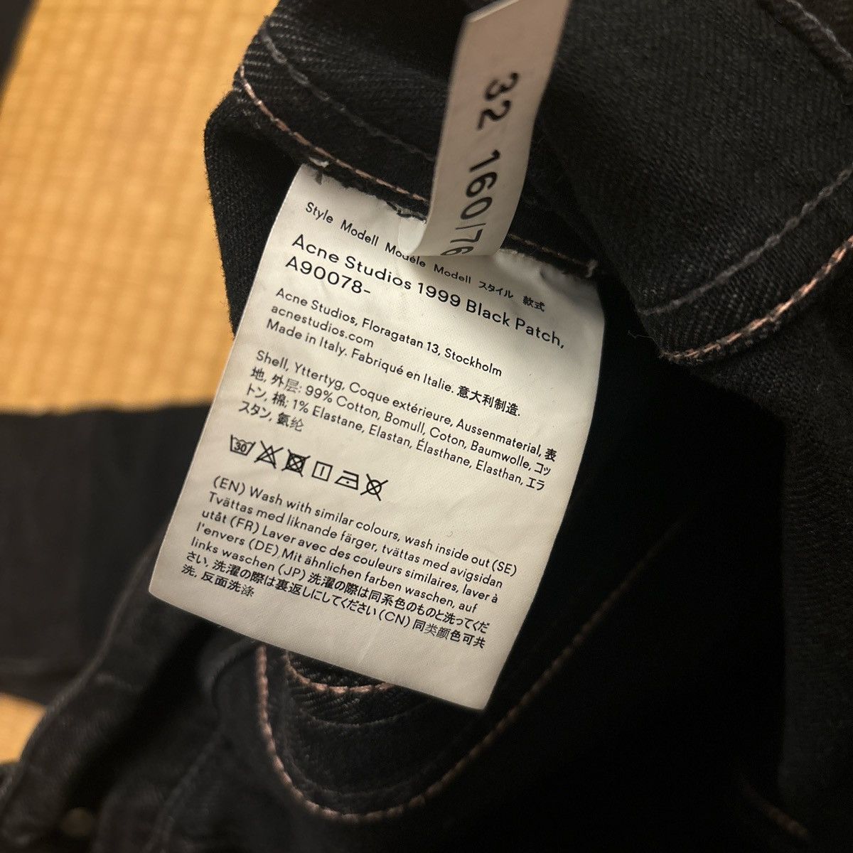 Acne Studios Acne Studios Blå Konst Black Denim Jacket Size XXS / US 00 / IT 34 - 6 Thumbnail