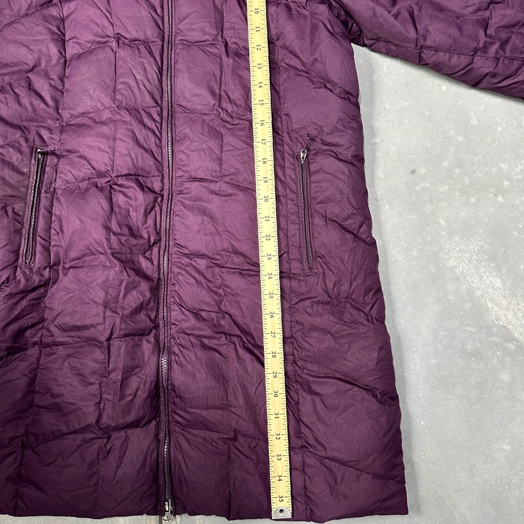Eddie Bauer Eddie Bauer Sun Valley Goose Down Parka Jacket Women L 650 Fill Fur Hood Parka Coat Long Purple Womens Size L / US 10 / IT 46 - 5 Thumbnail