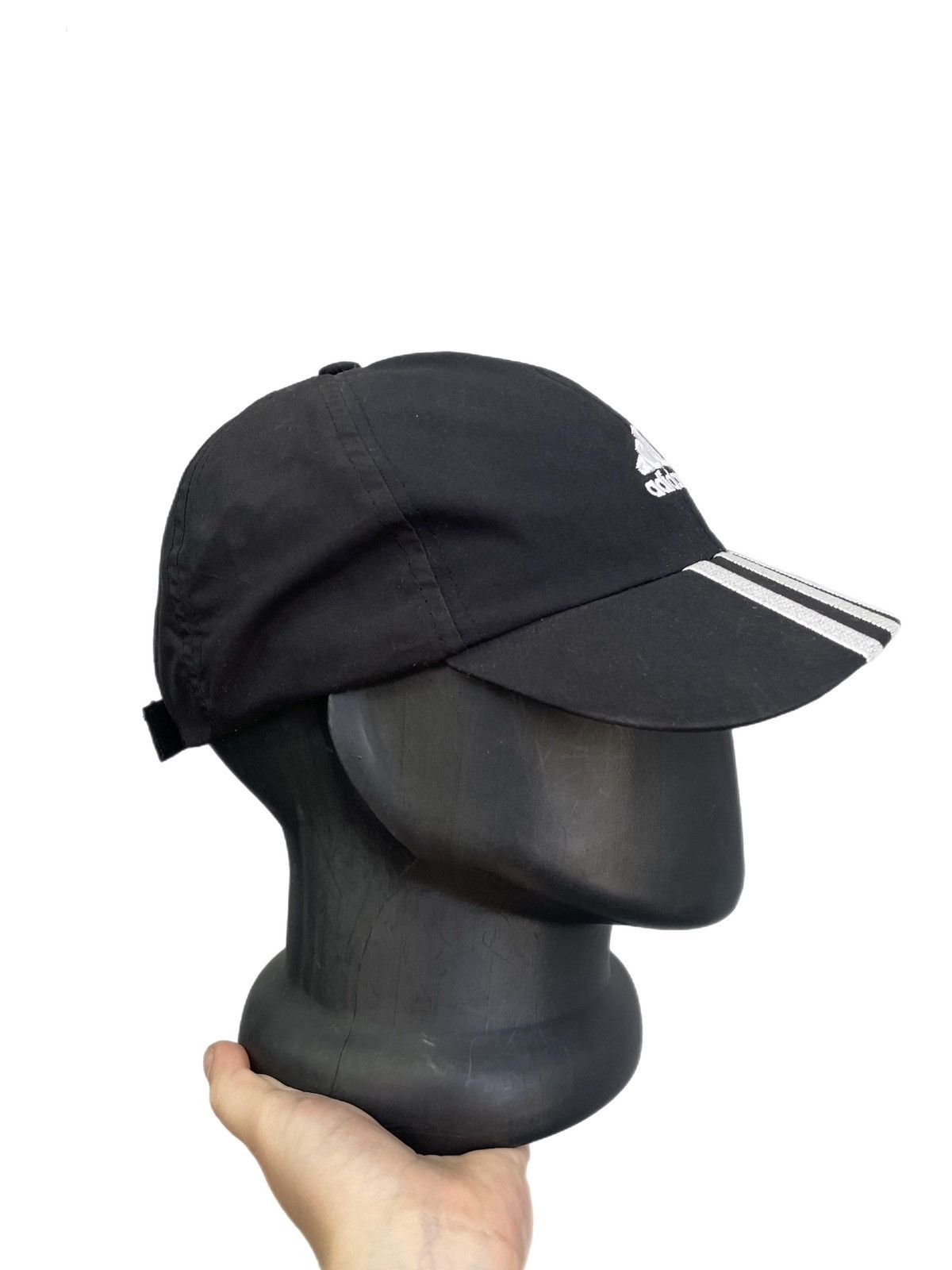 Adidas Adidas black y-3-stripes cap Y2K classic streetwear style Size ONE SIZE - 3 Thumbnail