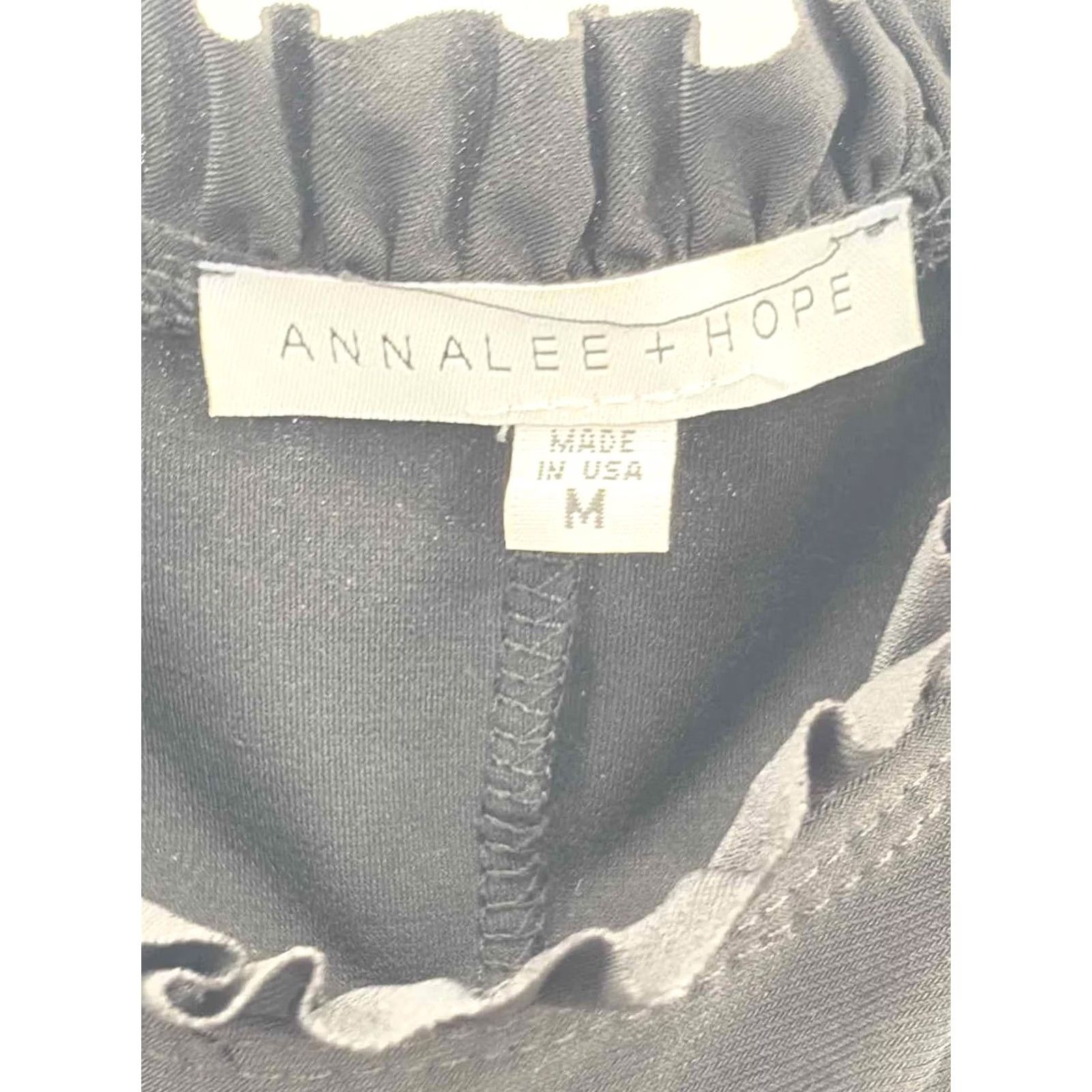 Hope Annalee + Hope Dress Medium Black Knee Length Short Sleeve Pre-Owned Size Size 32" / US 10 / IT 46 - 3 Thumbnail