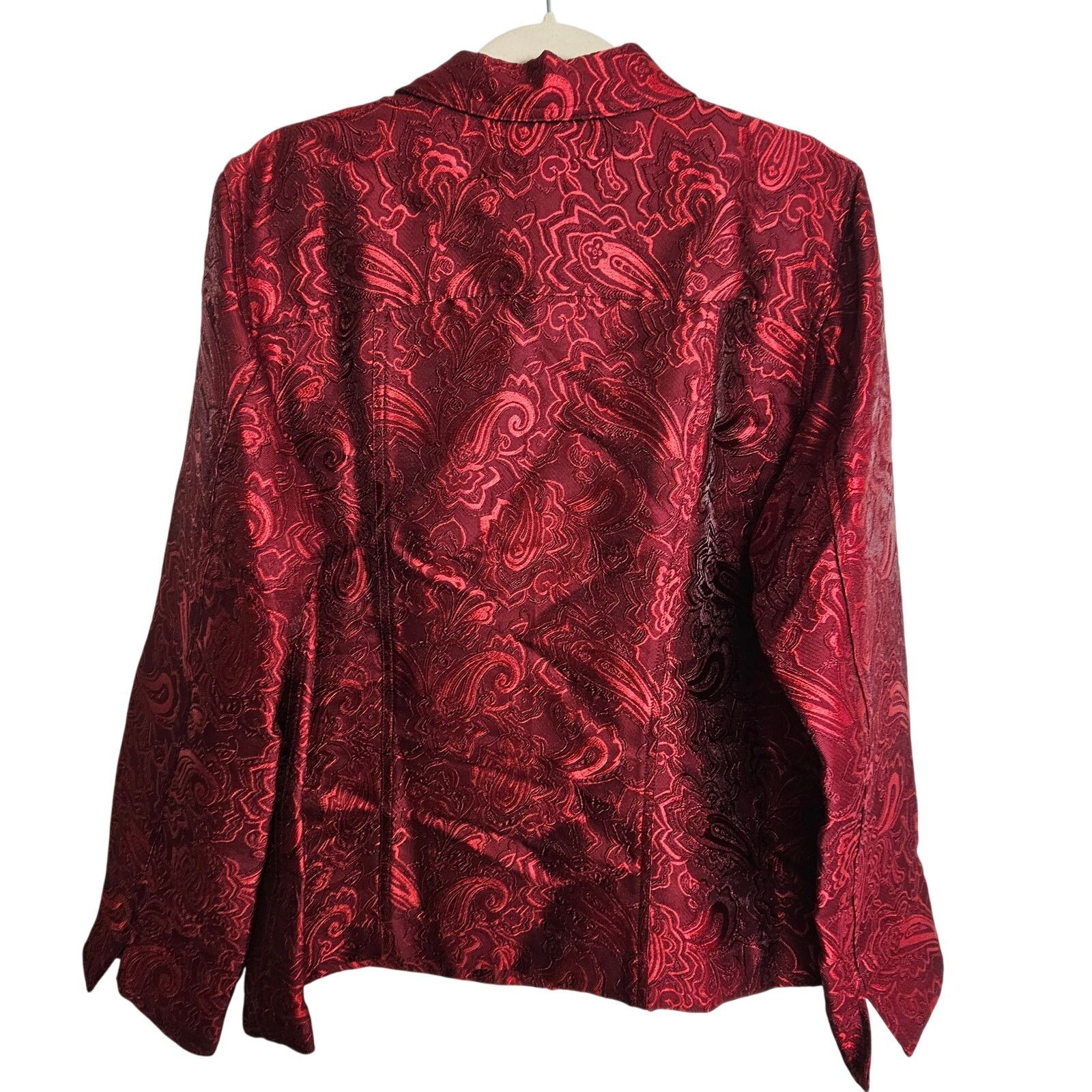 Coldwater Creek Coldwater Creek Womens Joy Melodies Paisley Brocade Jacket L Size L / US 10 / IT 46 - 10 Thumbnail