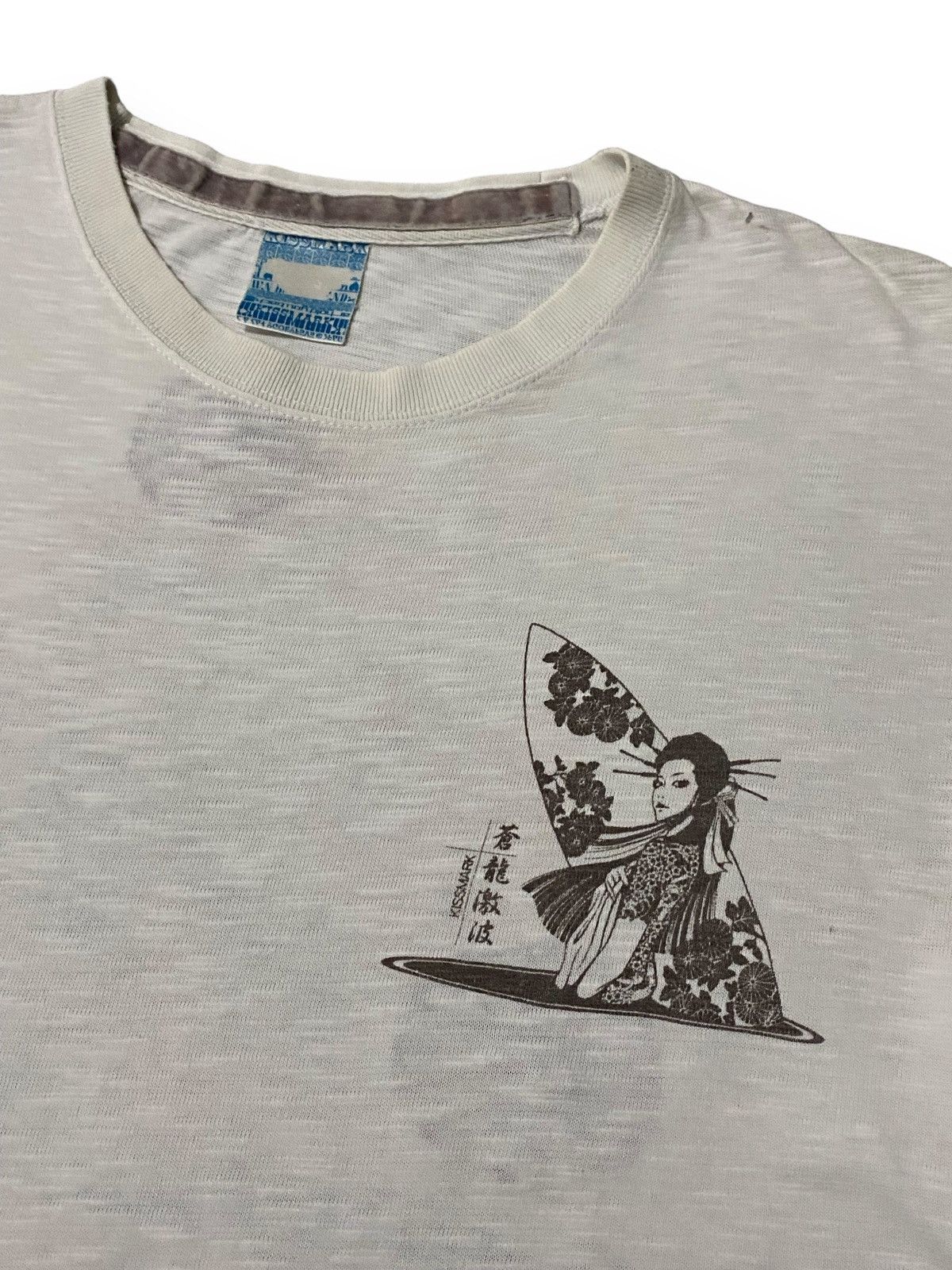 Hysteric Glamour Japan Kissmark Embroidered Floral Sexy Surf Girl Tee Size US L / EU 52-54 / 3 - 3 Thumbnail