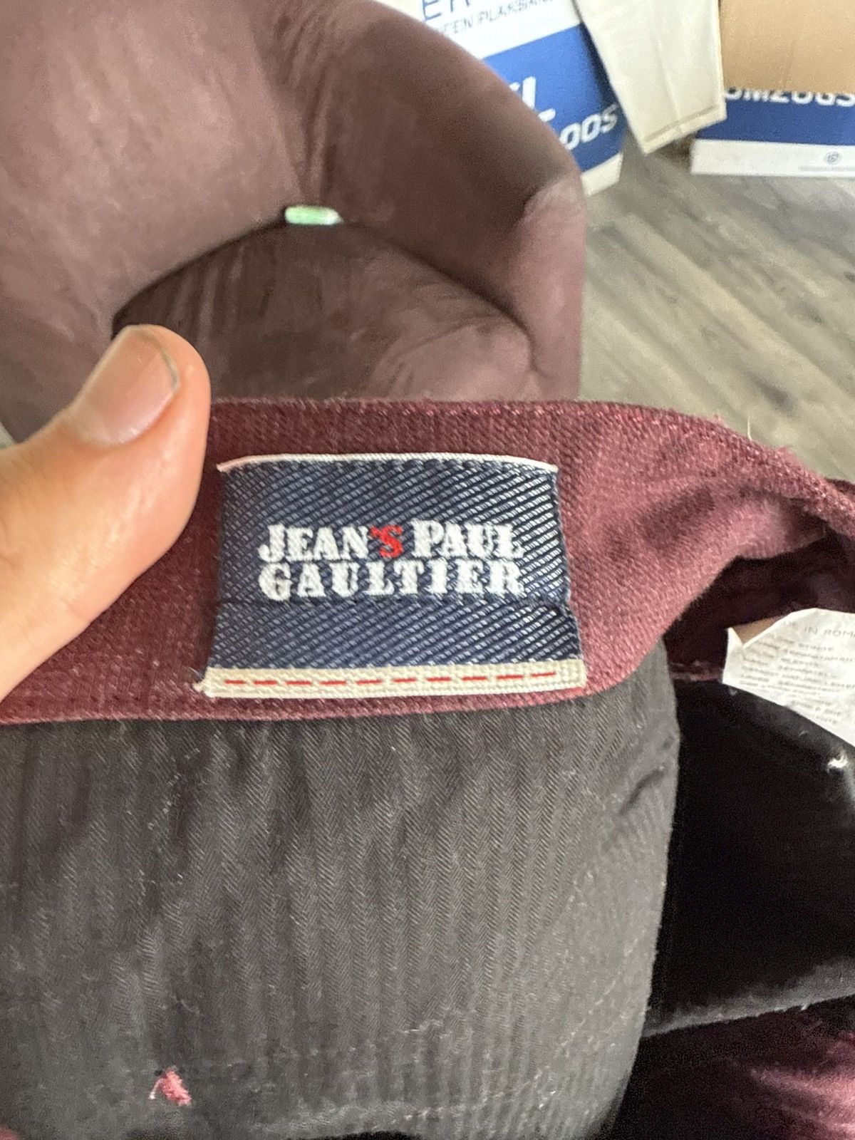 Jean Paul Gaultier Burgundy Wool Blend Pants with Zippers Size US 32 / EU 48 - 11 Thumbnail
