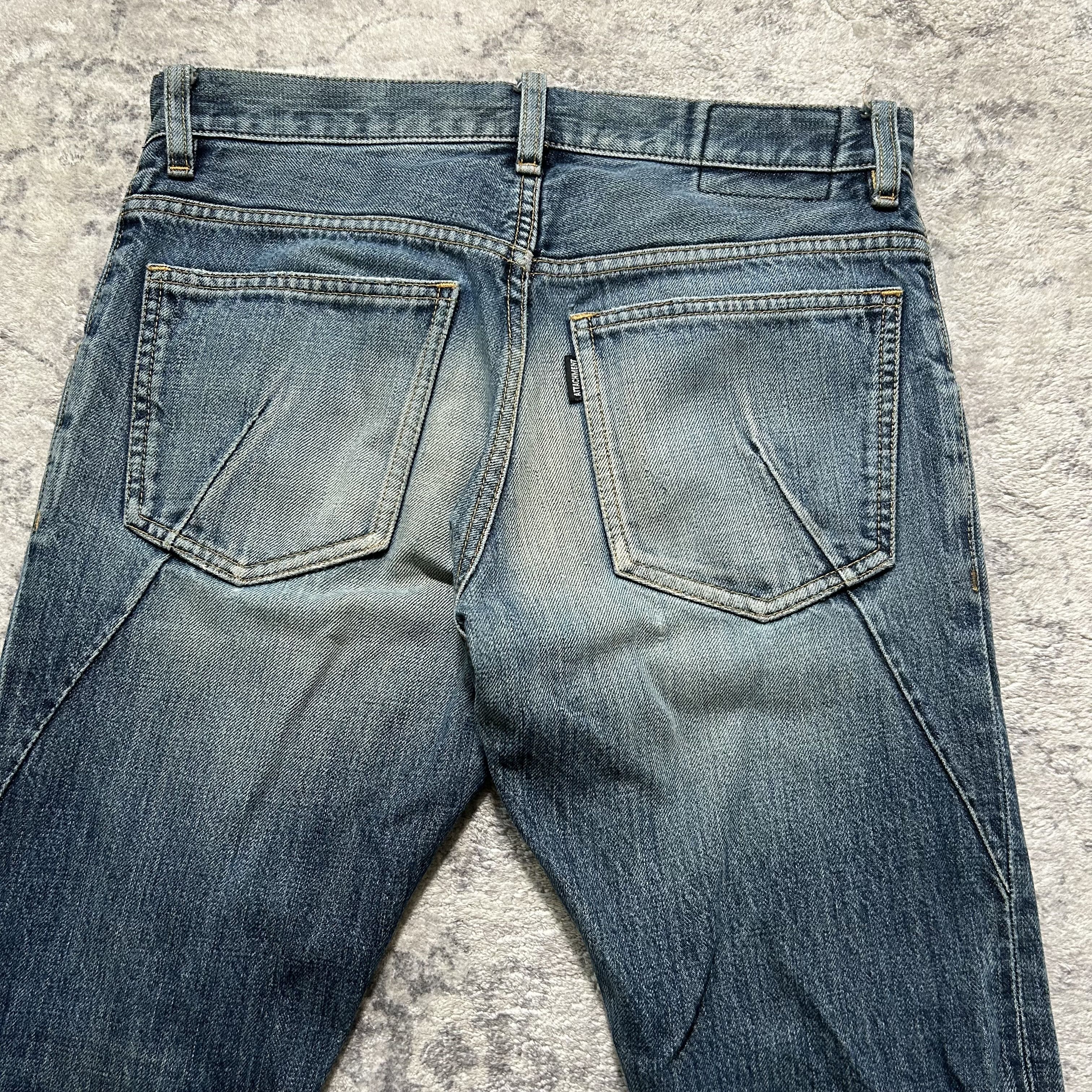 Kazuyuki Kumagai Attachment Kazuyuki Kumagai Attachment J-Cut Bootcut Flared Denim Jeans Size US 30 / EU 46 - 9 Thumbnail