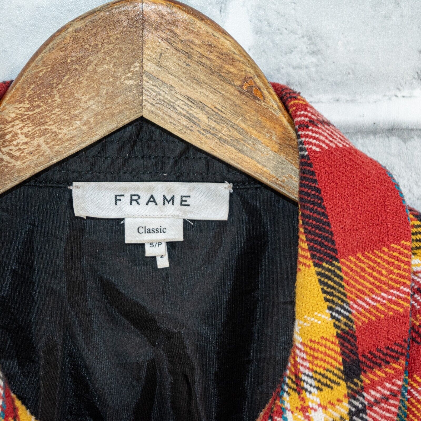 Frame FRAME Denim Button up Flannel Shirt Jacket Dark Rouge multi Size US S / EU 44-46 / 1 - 3 Thumbnail