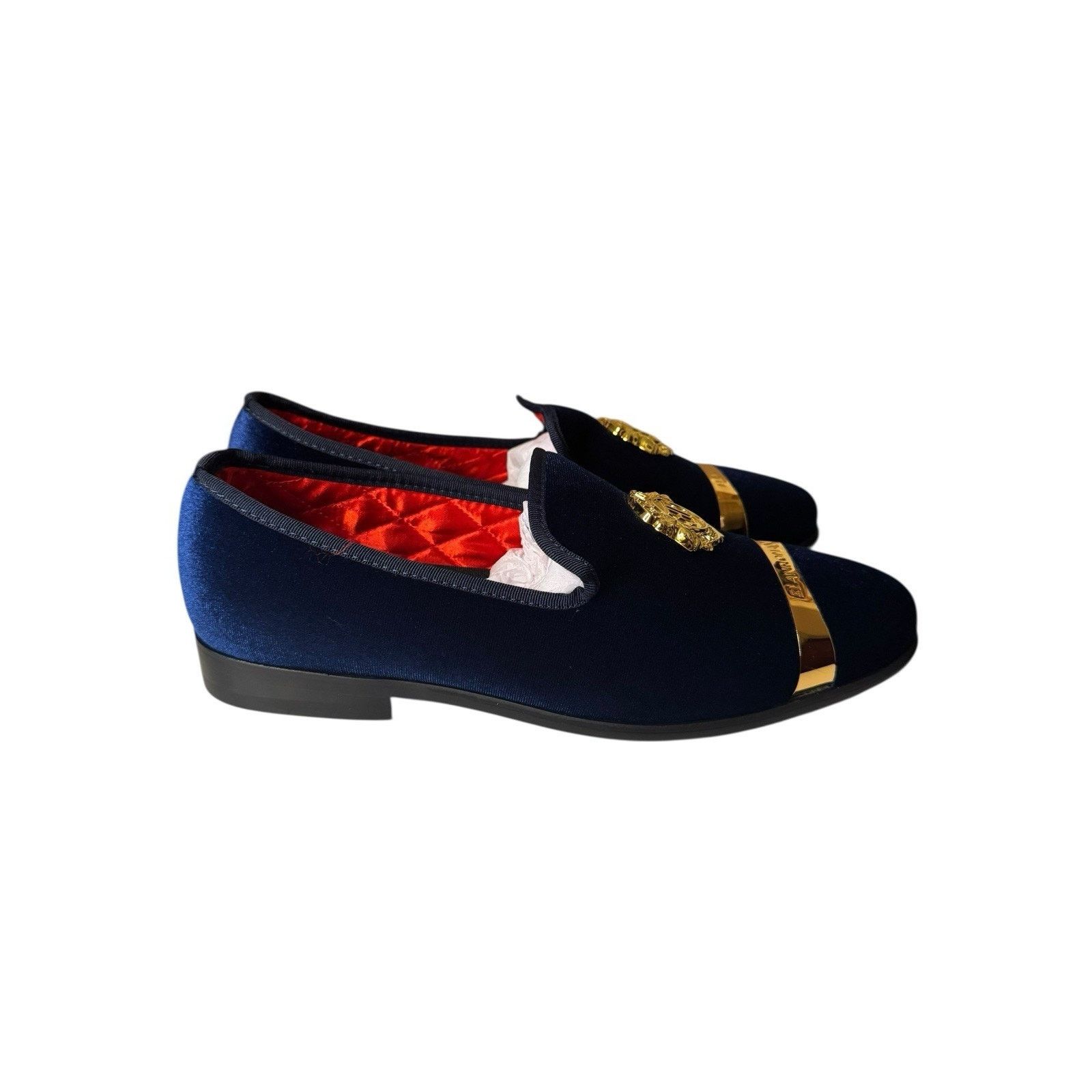 Elan Roman NEW Blue Velvet Men's Dress Shoes - threedaughtersproperties.com