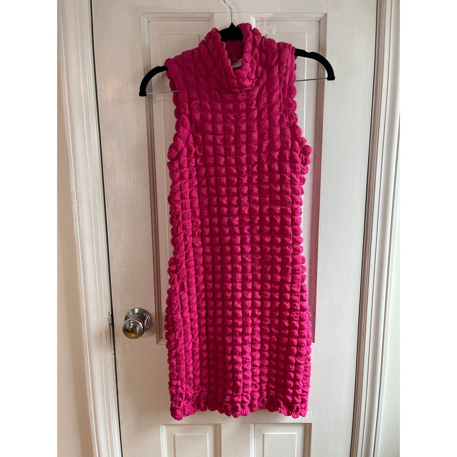 Amanda Uprichard Amanda Uprichard Pink Popcorn Texture Mini Dress Y2K Size S / US 4 / IT 40 - 1 Thumbnail