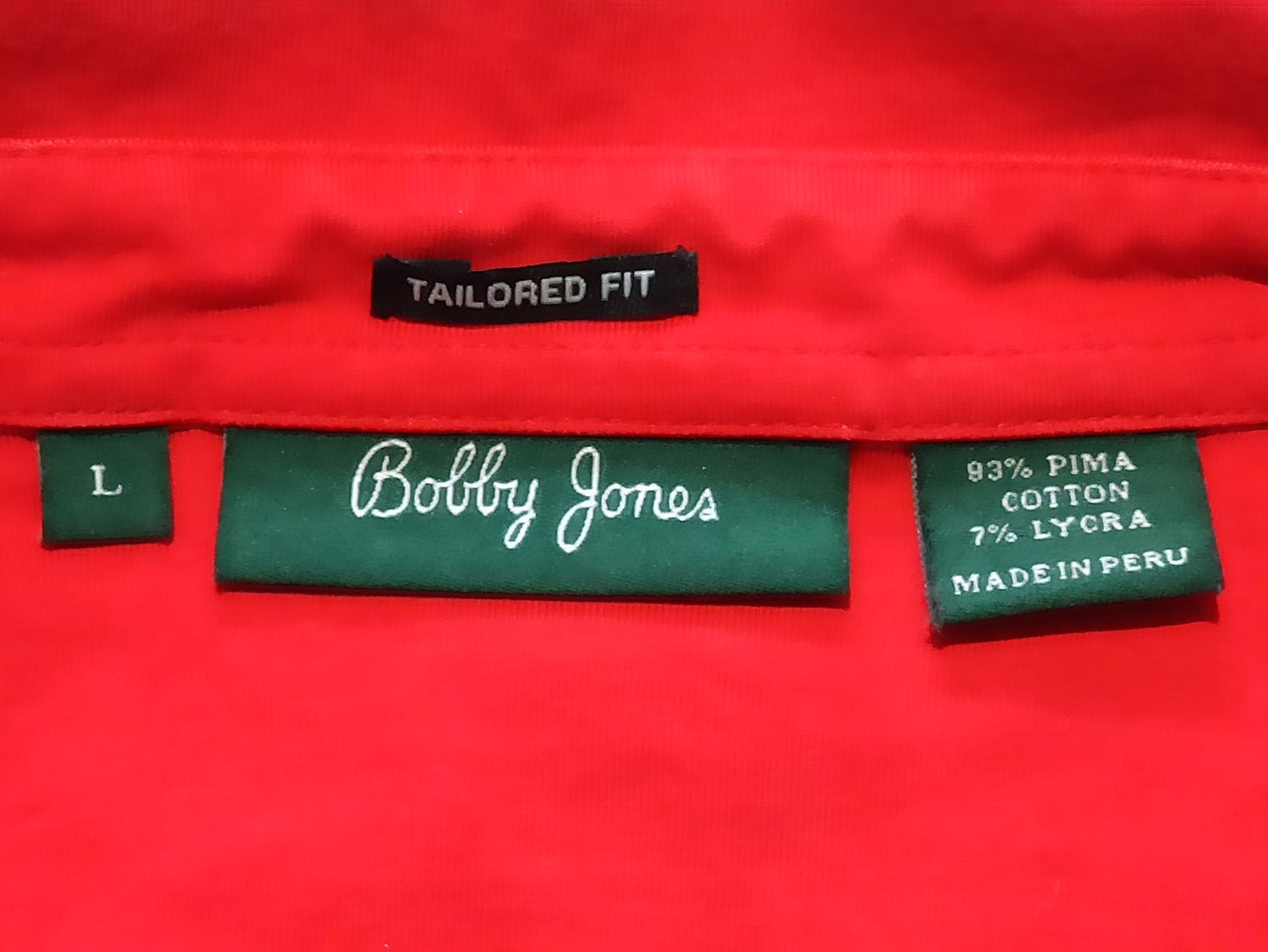 Bobby Jones Bobby Jones Men’s Polo L Red Pima Cotton Golf Top Size US M / EU 48-50 / 2 - 3 Thumbnail