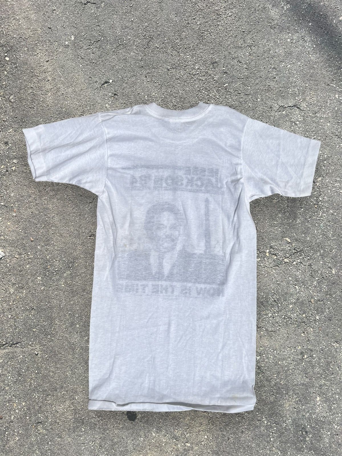 Vintage 1984 True Vintage Jesse Jackson Single Stitch T Shirt Size US S / EU 44-46 / 1 - 3 Thumbnail
