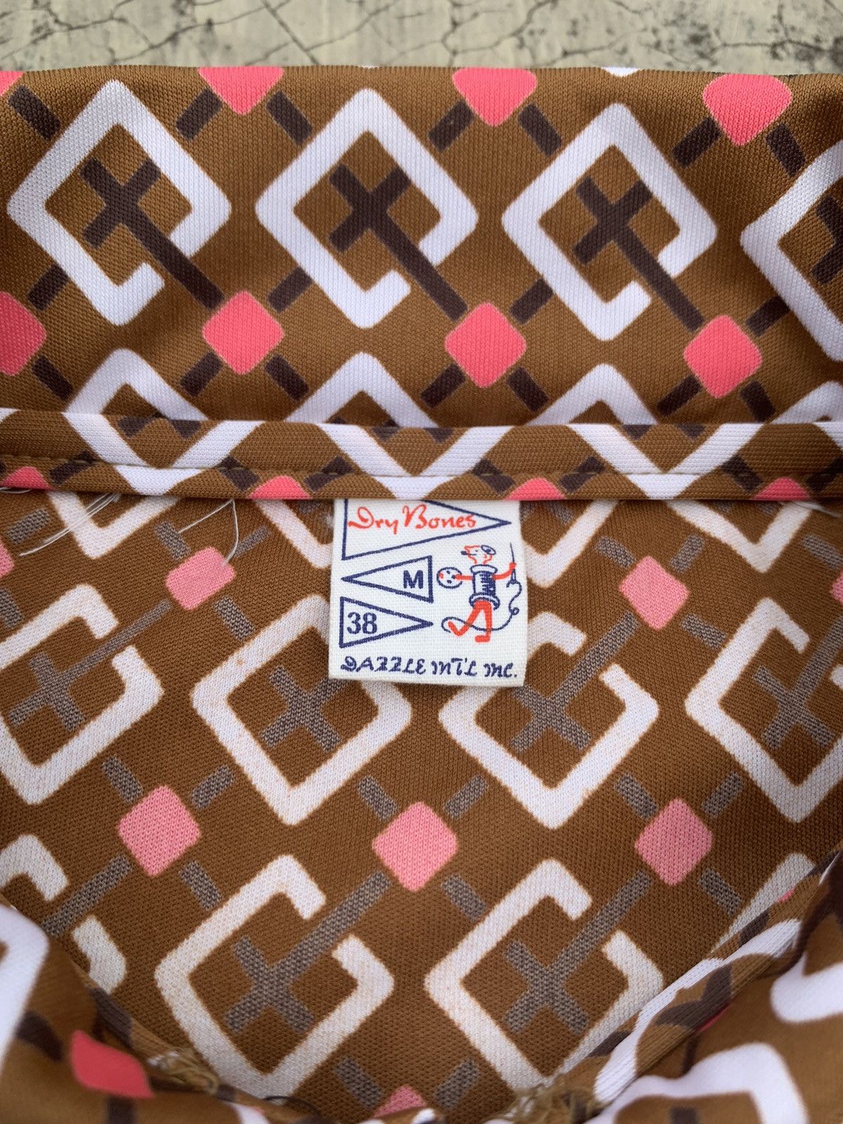 Dry Bones Japanese Brand Dry Bones Monogram Polo Shirt Long Sleeves Size US M / EU 48-50 / 2 - 4 Thumbnail