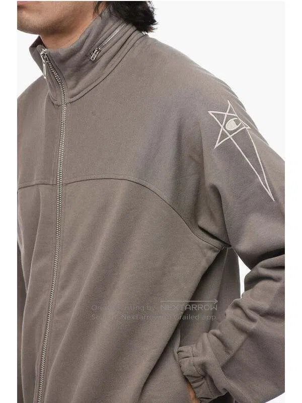 Rick Owens RICK OWENS Logo Embroidery Zipper Jacket Size US L / EU 52-54 / 3 - 8 Thumbnail