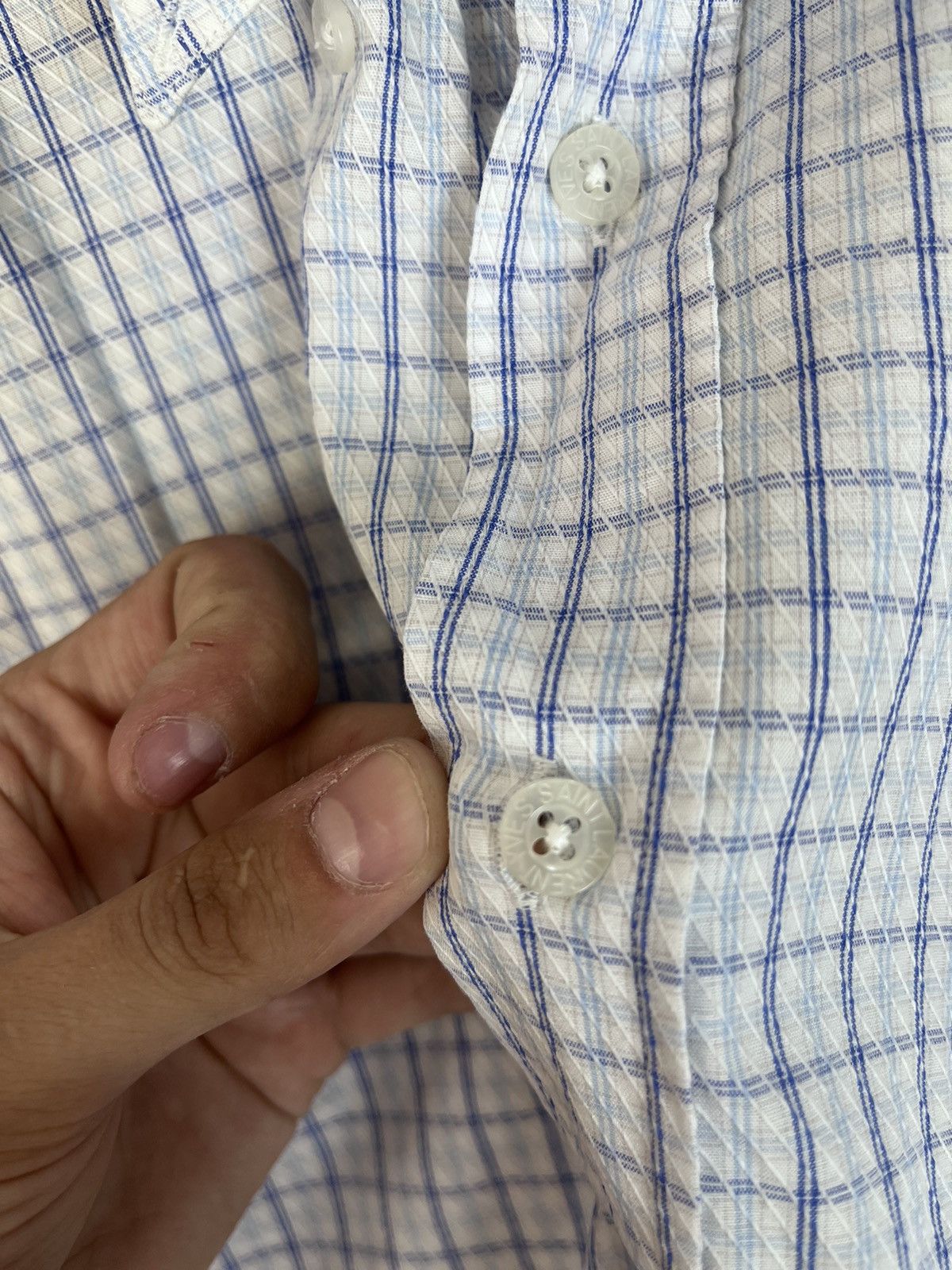 Yves Saint Laurent Vintage Mens Button Down Shirt Short Sleeve YSL Size US L / EU 52-54 / 3 - 9 Thumbnail