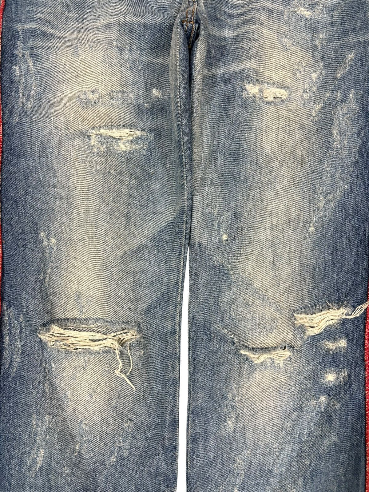 Dolce & Gabbana Vintage Italy Dolce Gabbana Faded Wash Distress Capri Jeans Size 29" - 5 Thumbnail