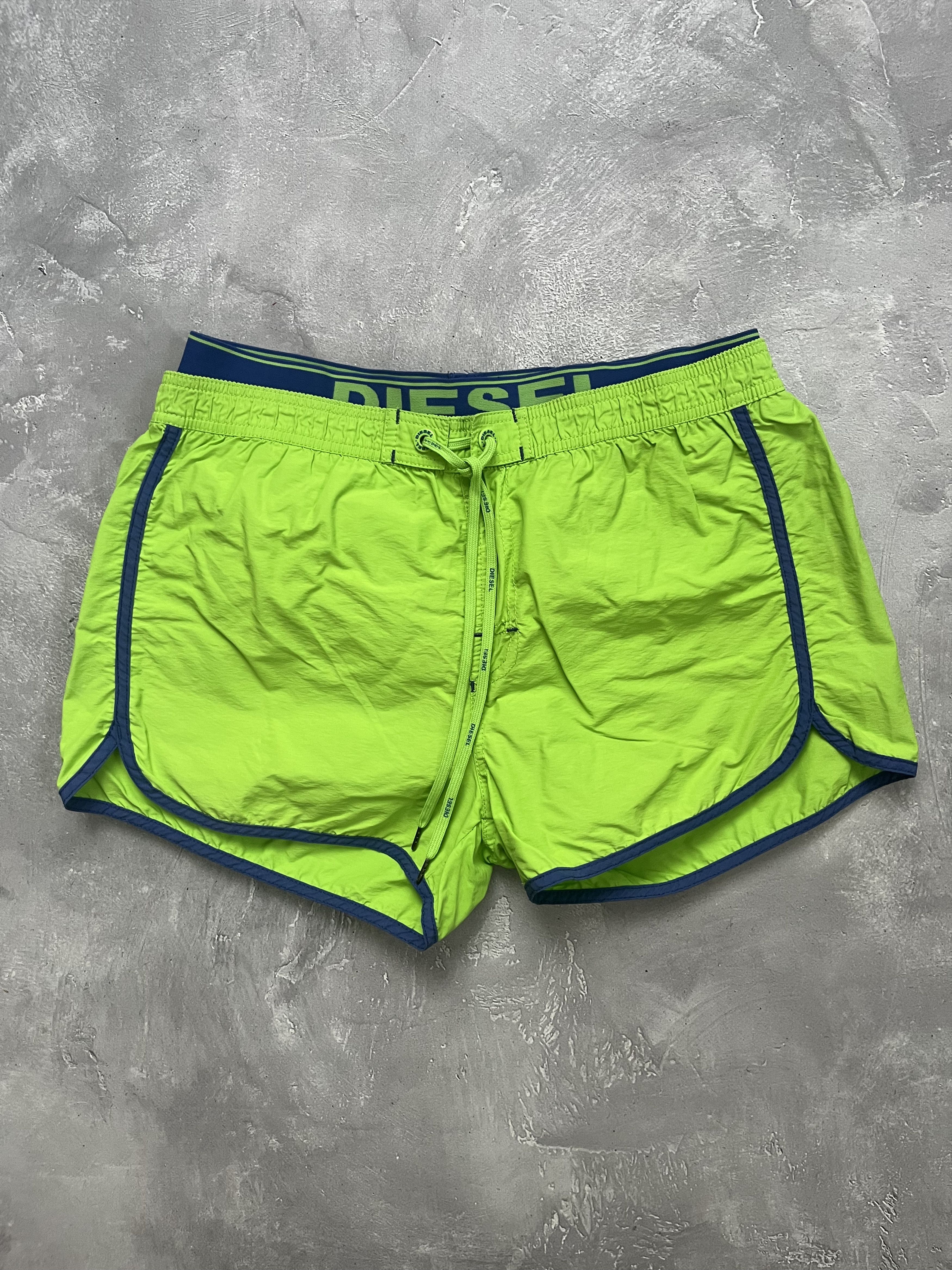 Diesel Diesel LOGO Swimwear Swim Boxer Trunk Short Size M Green Size US 32 / EU 48 - 1 Thumbnail