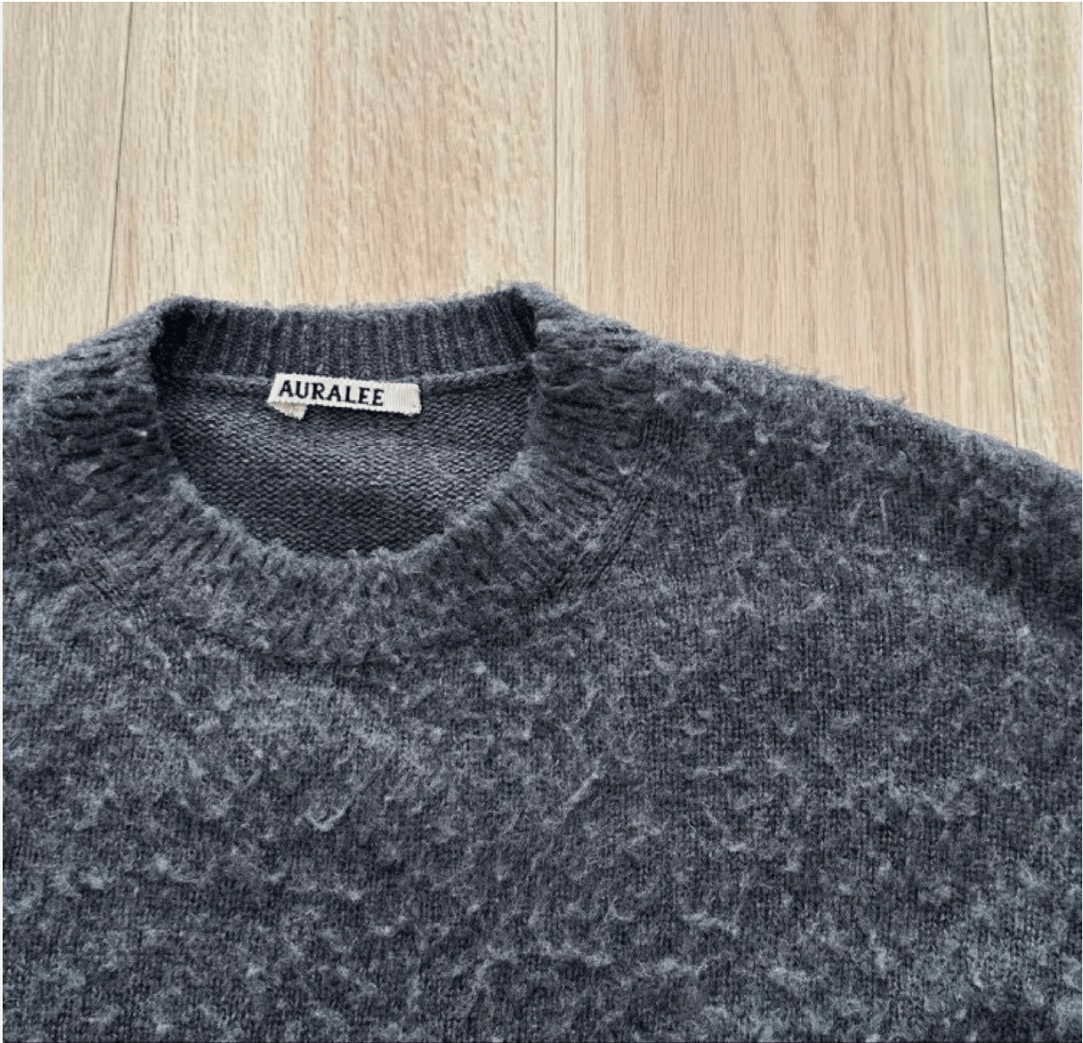 Auralee 5 Brushed Wool Cashmere Silk Knit P/O GRAY Size US XXL / EU 58 / 5 - 4 Thumbnail