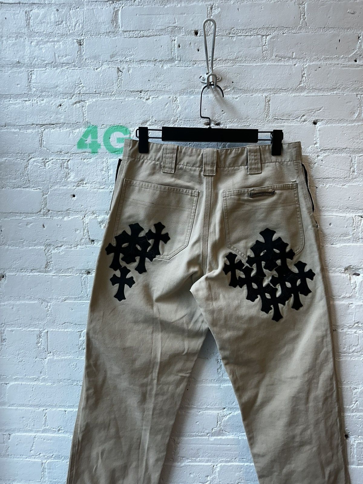 Chrome Hearts CHROME HEARTS 1/1 FLOODED CROSS PATCH SAMPLE CARPENTER JEANS Size US 30 / EU 46 - 2 Thumbnail