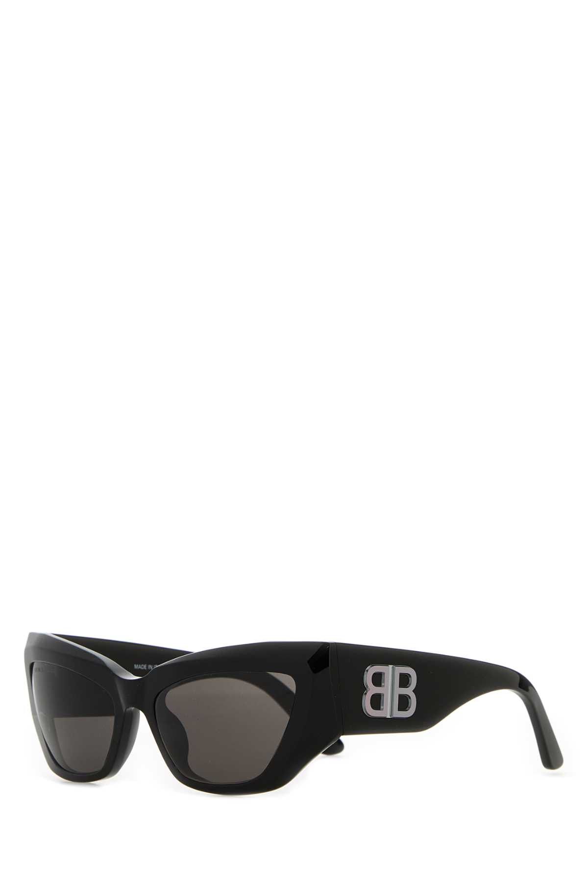 Balenciaga Black Acetate Turbo Rectangle Sunglasses | Grailed