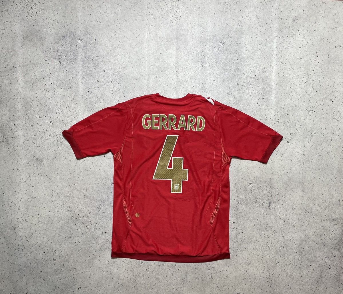 Umbro Steven Gerrard #4 England Soccer National Team Umbro Jersey Size US M / EU 48-50 / 2 - 2 Thumbnail