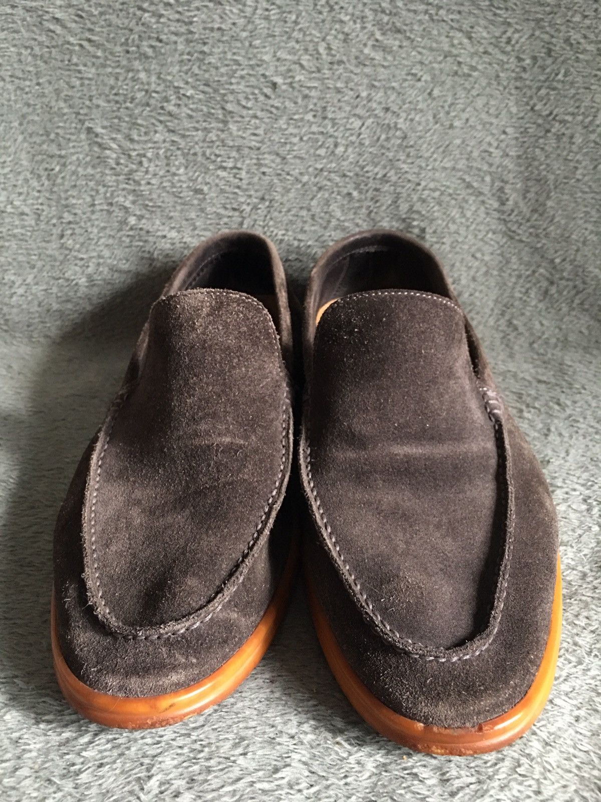 Loro Piana Loro Piana Grey Brown Suede Leather Men Loafers EU 40.5 Size US 7.5 / EU 40-41 - 9 Thumbnail