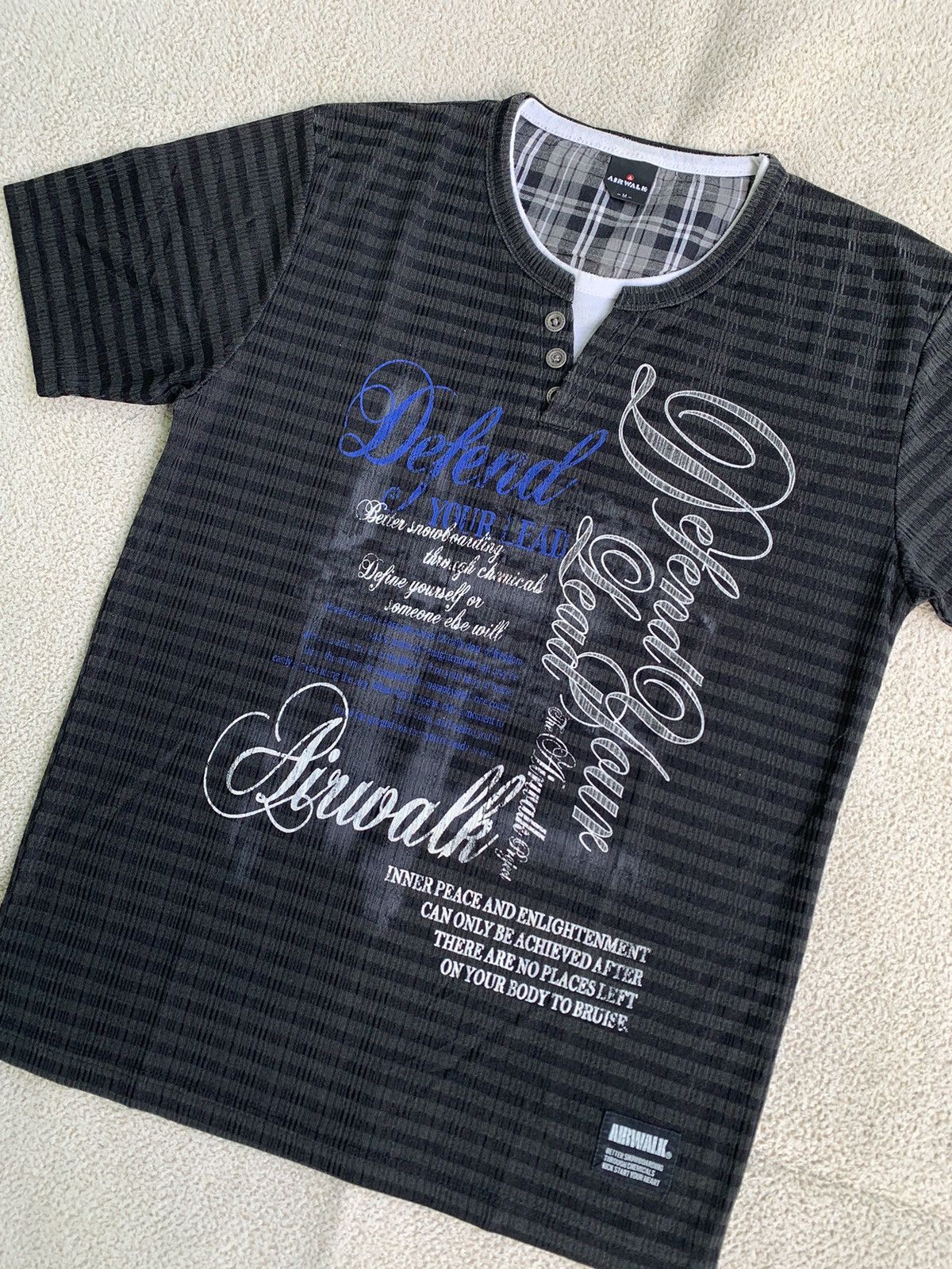 Hysteric Glamour × If Six Was Nine × KMRii JAPANESE POEM GOTHIC AIRWALK DOUBLE LAYER TSHIRT TEE Size US M / EU 48-50 / 2 - 3 Thumbnail
