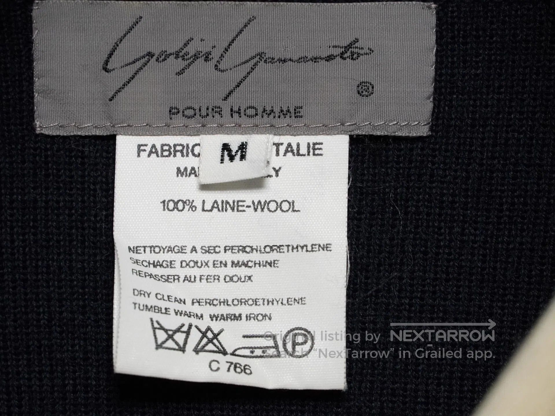 Yohji Yamamoto Yohji Yamamoto 1980ss Navy Collar Wool Sweater. Size US M / EU 48-50 / 2 - 6 Thumbnail