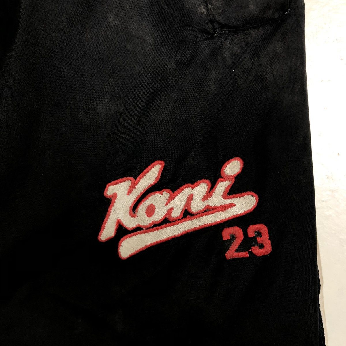Japanese Brand 🔥90’s Vintage Karl Kani Striped Pants Big Logo Spell Out Size US 28 / EU 44 - 9 Thumbnail