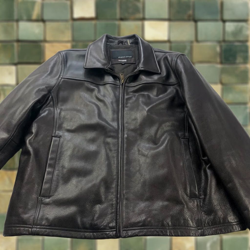Vintage VINTAGE Wilson's Leather Bomber Jacket 2XL Brown 100% Leather 3M Thinsulate Full Zip Pockets Mens XL? Size US XXL / EU 58 / 5 - 1 Thumbnail