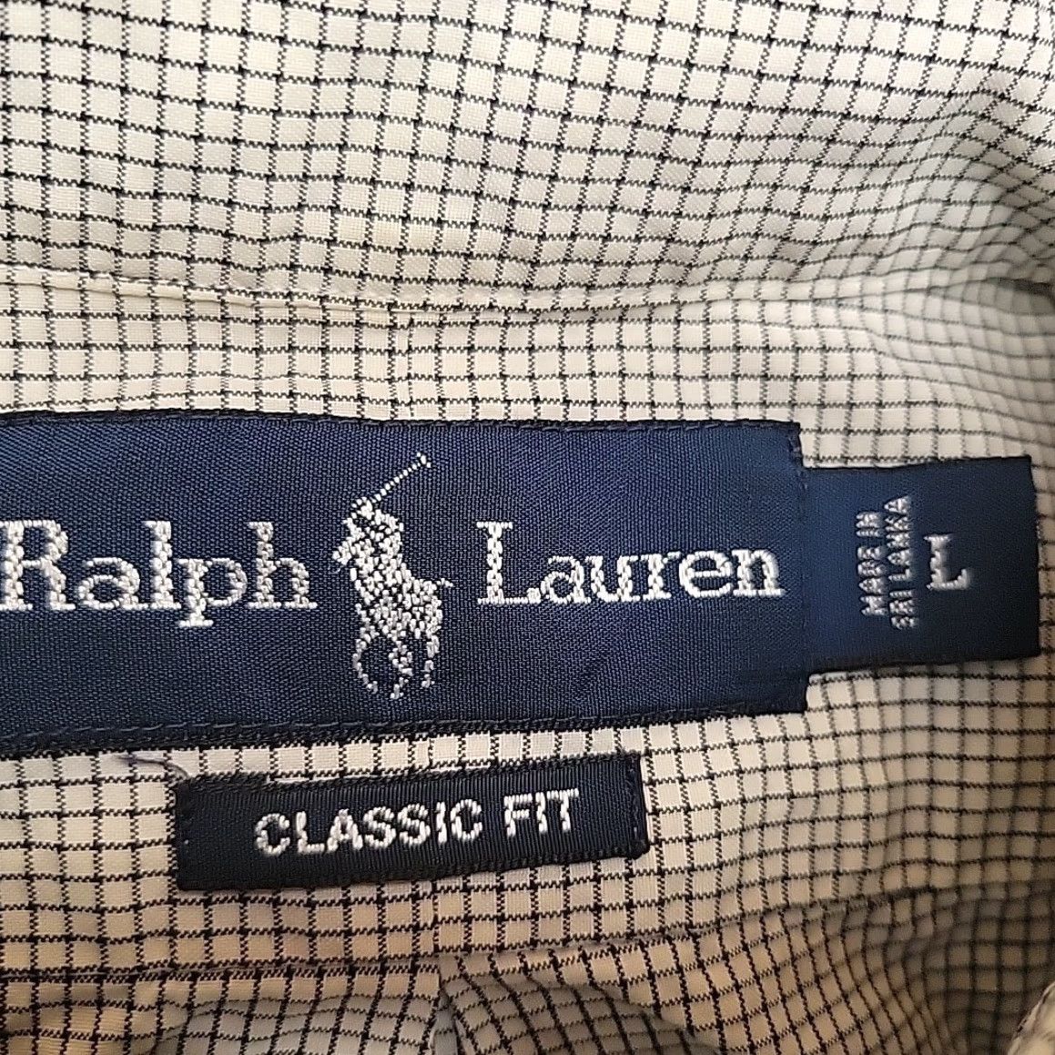 Polo Ralph Lauren Ralph Lauren Shirt Mens Large Black White Check Plaid Long Sleeve Classic Fit Shirt Mens L Black White Check Plaid Classic Fit Size US L / EU 52-54 / 3 - 3 Thumbnail