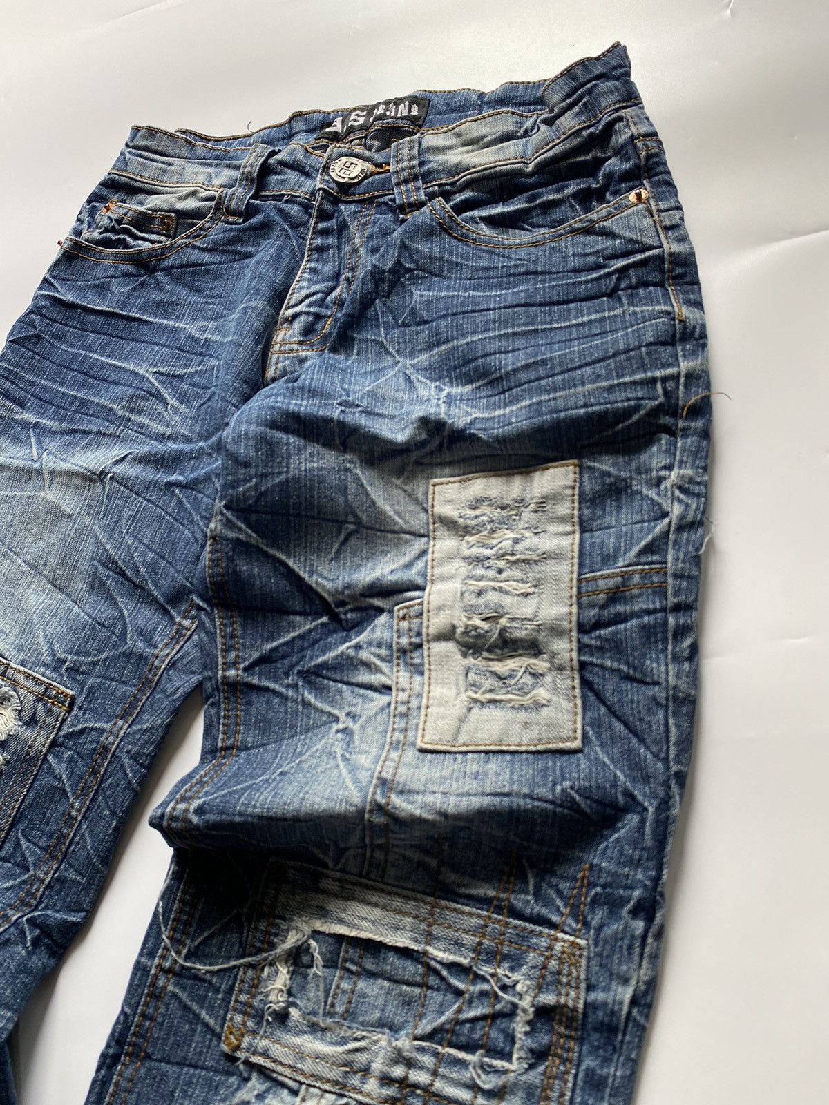 If Six Was Nine × Japanese Brand × Le Grande Bleu (L.G.B.) Flared distressed A.5 jeans japanese brand style Size US 28 / EU 44 - 4 Thumbnail