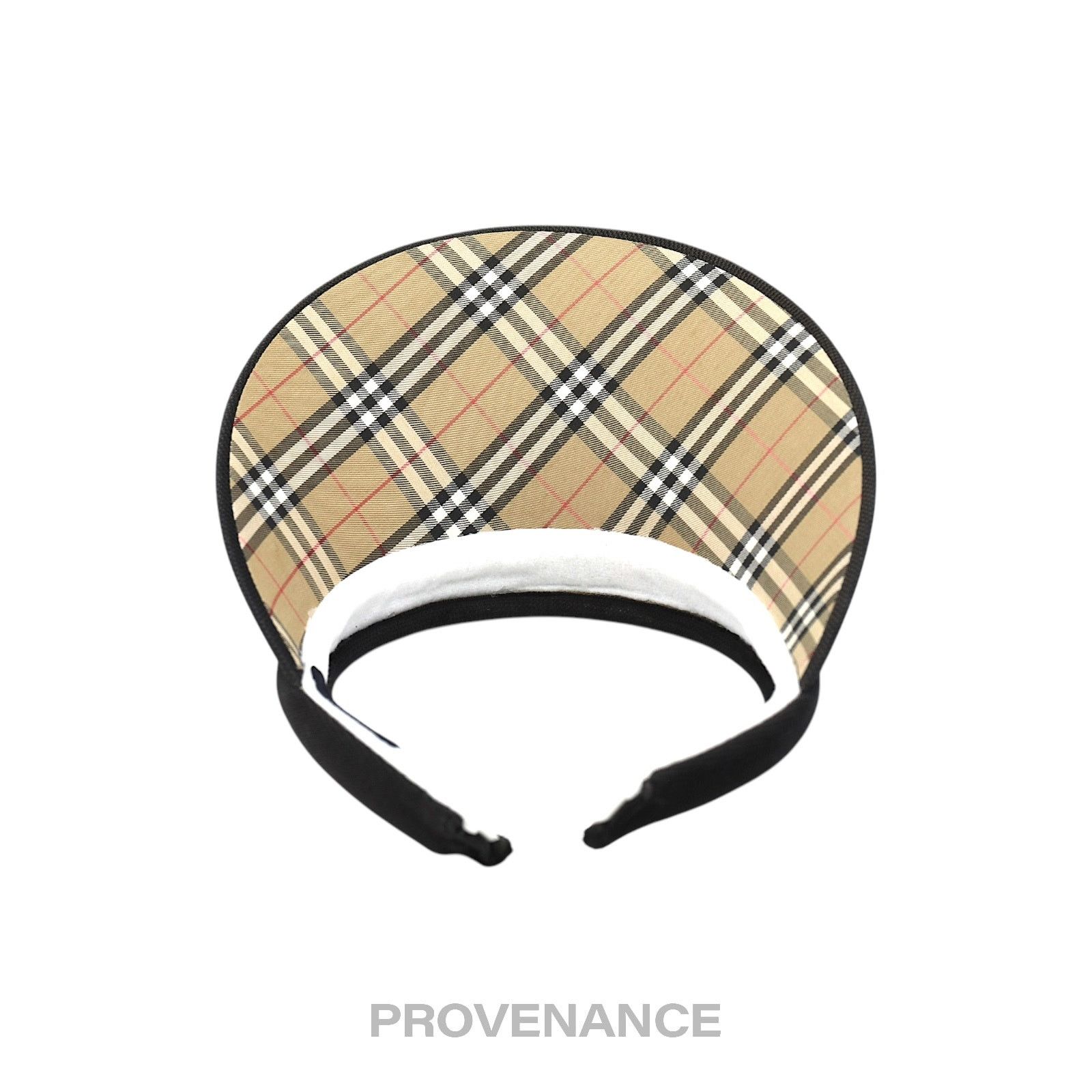 Burberry 🔴 Burberry Golf Visor - Nova Check Black Size ONE SIZE - 6 Thumbnail