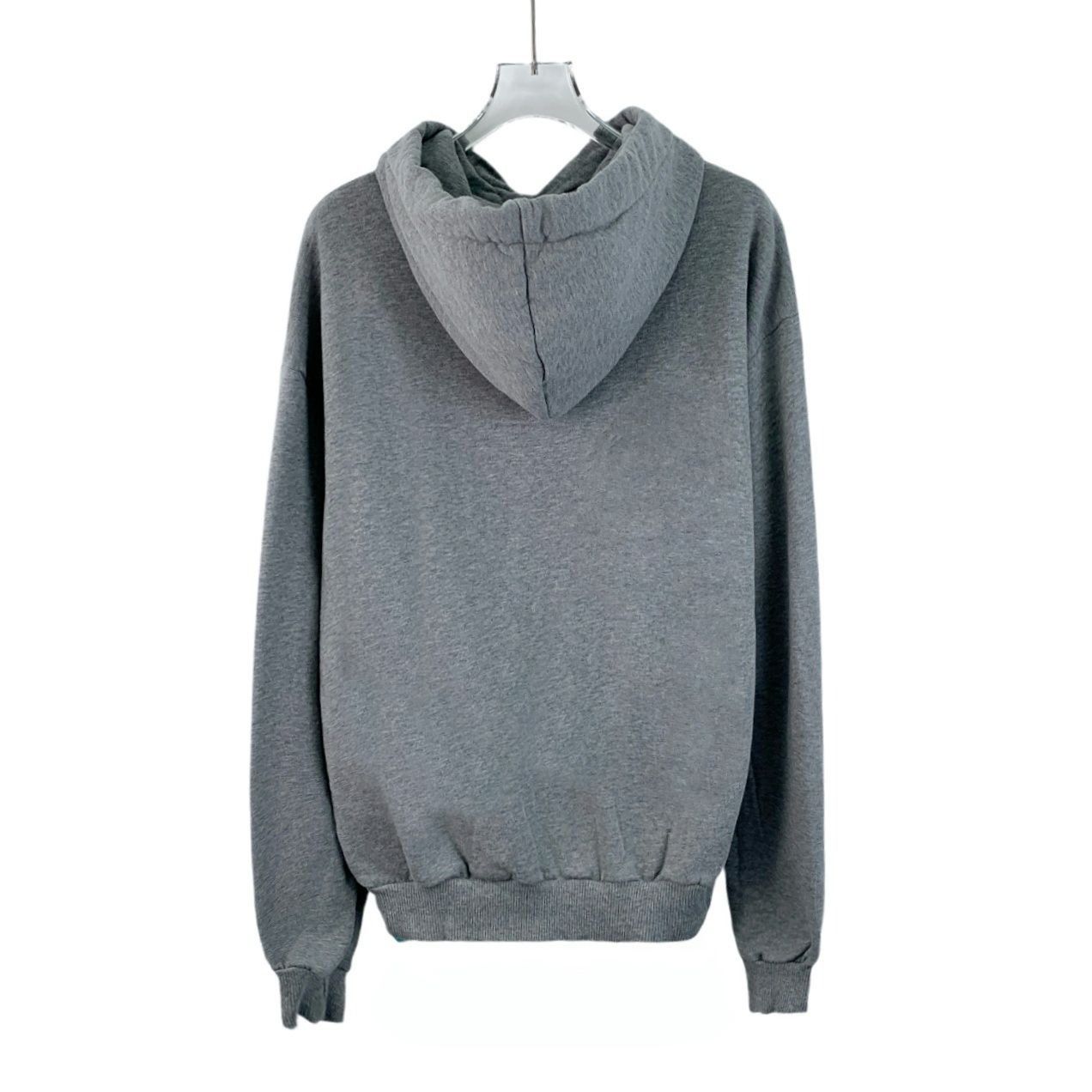 Celine Celine Grey Cotton Logo Hooded Drawstring Long-Sleeved Sweat Size XS / US 0-2 / IT 36-38 - 7 Thumbnail