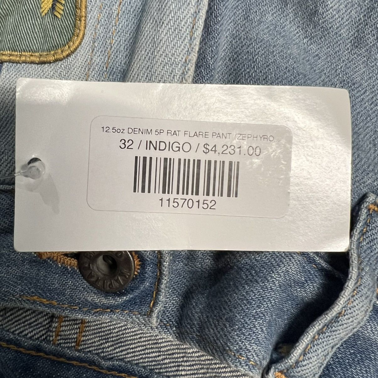 Kapital Kountry Kapital Denim 5P Rat Flare Pants Indigo Processing Size US 30 / EU 46 - 8 Thumbnail