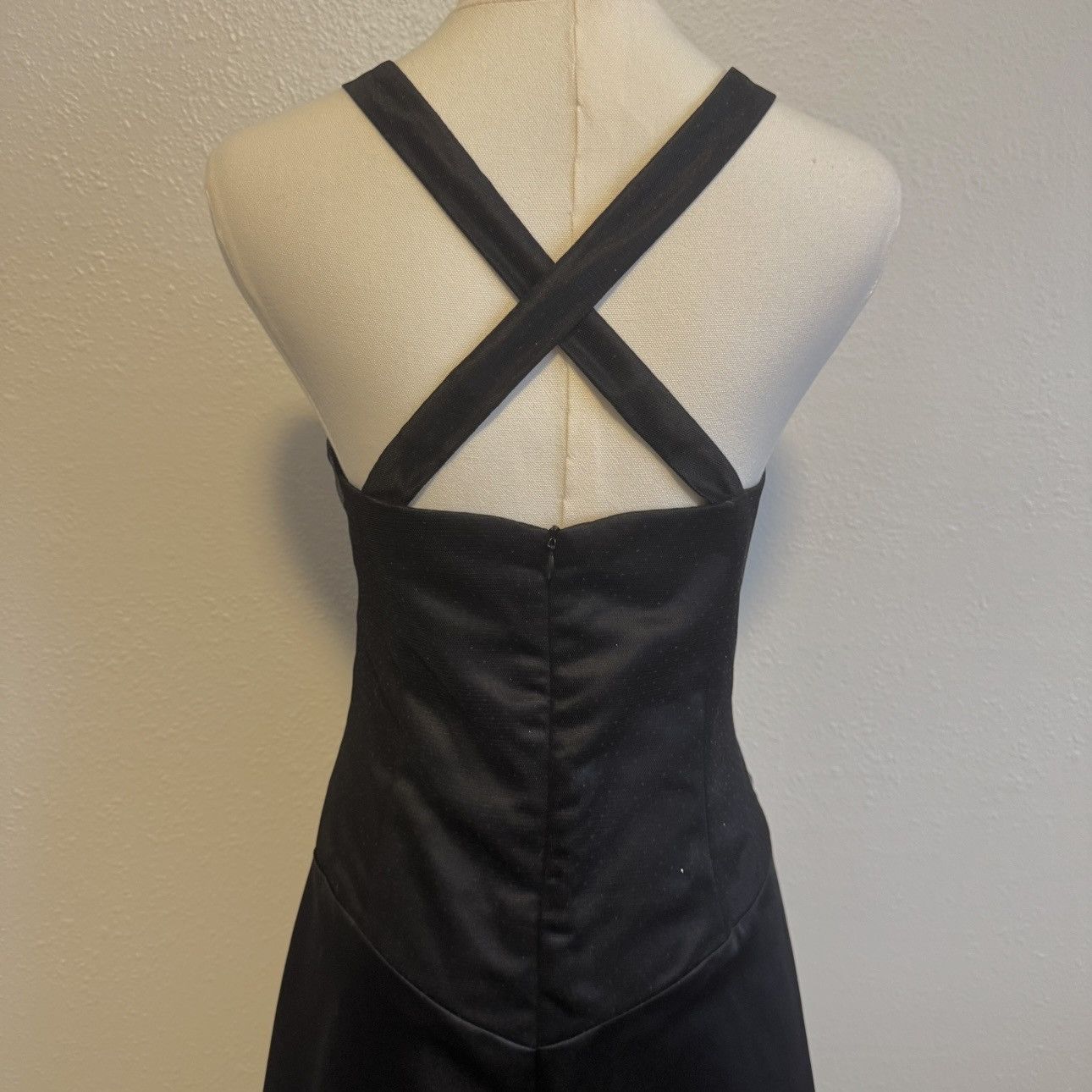navy blue dress near me Navy Blue Embroidered Richelieu Midi Dress main image 0