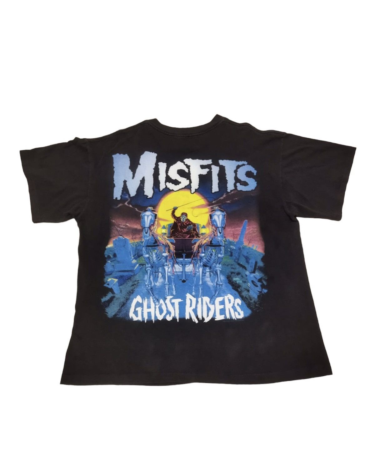 Band Tees × Misfits × Vintage Vintage 90s Misfits Ghost Riders Double Sided Tee Size US XL / EU 56 / 4 - 3 Thumbnail