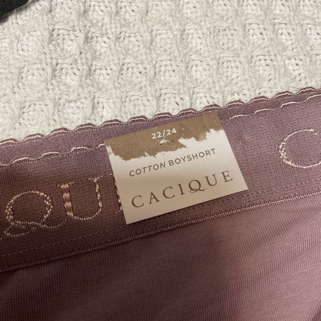 Other NWT Cacique Boyshorts Panty Black/Brown Lot of 2 Size 22/24 Size ONE SIZE - 8 Thumbnail