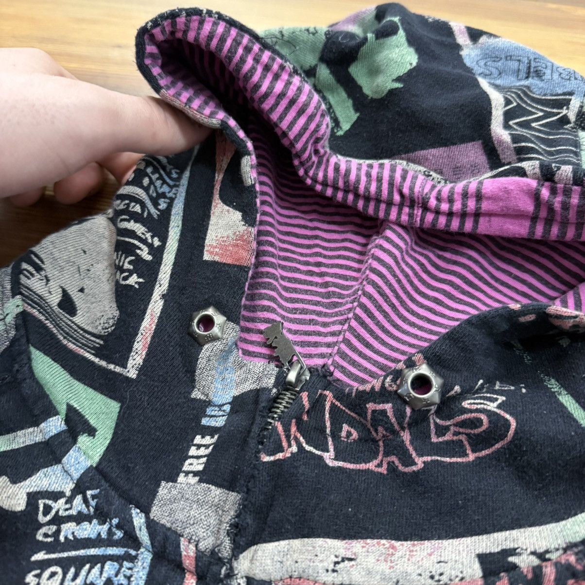 Other Vintage Y2K Grunge Punk Patchwork Goth Skate Zip Up Hoodie Size US L / EU 52-54 / 3 - 5 Thumbnail