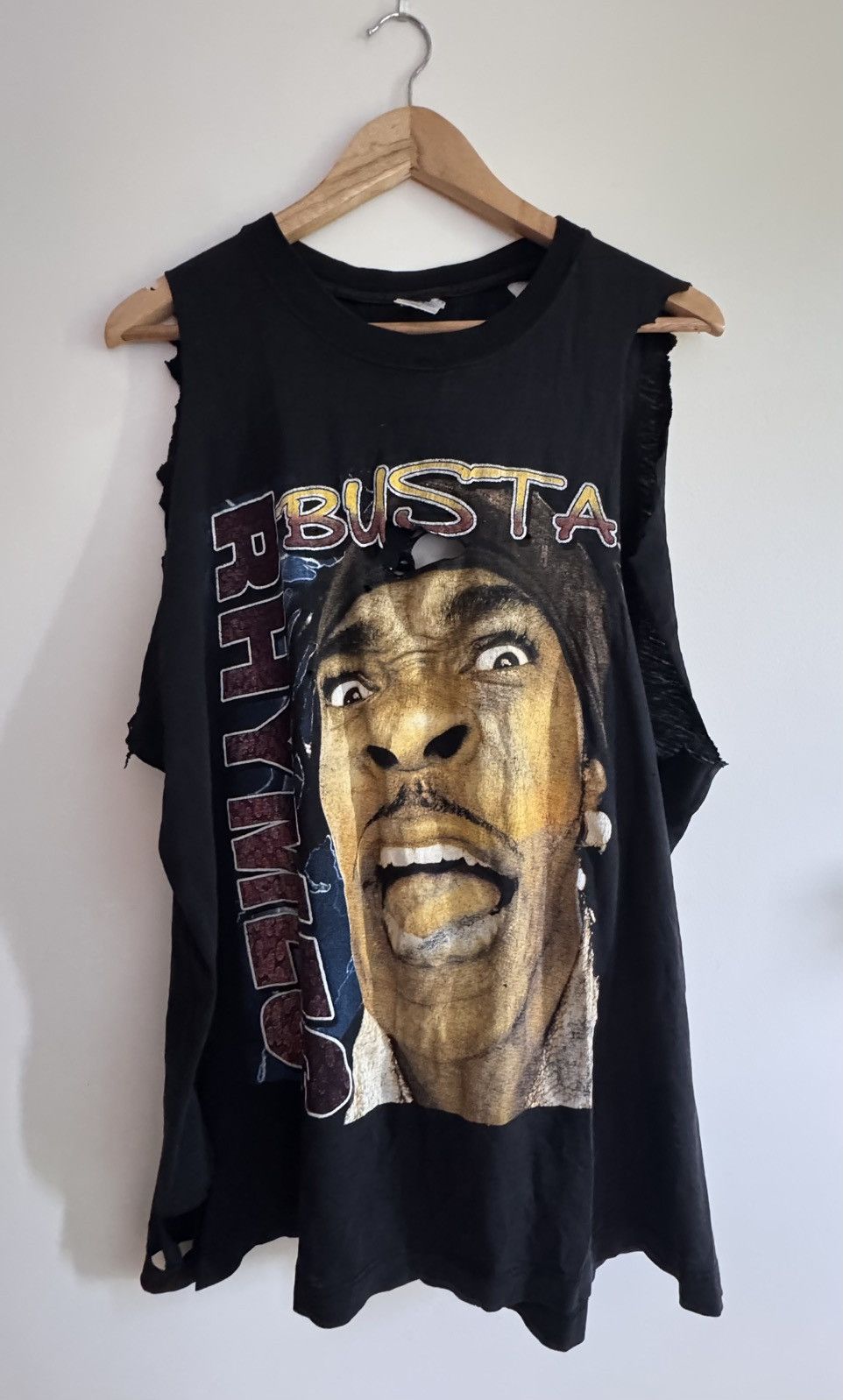 Band Tees thrashed vintage Busta Rhymes tee Size US XXL / EU 58 / 5 - 1 Thumbnail