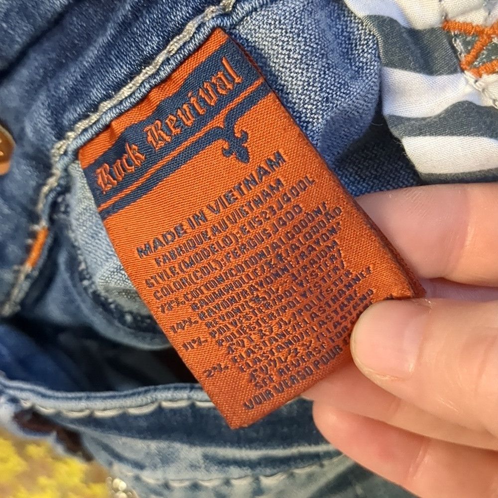 Rock Revival ROCK revival Fergus straight distressed jeans size 44 Size US 44 / EU 60 - 4 Thumbnail