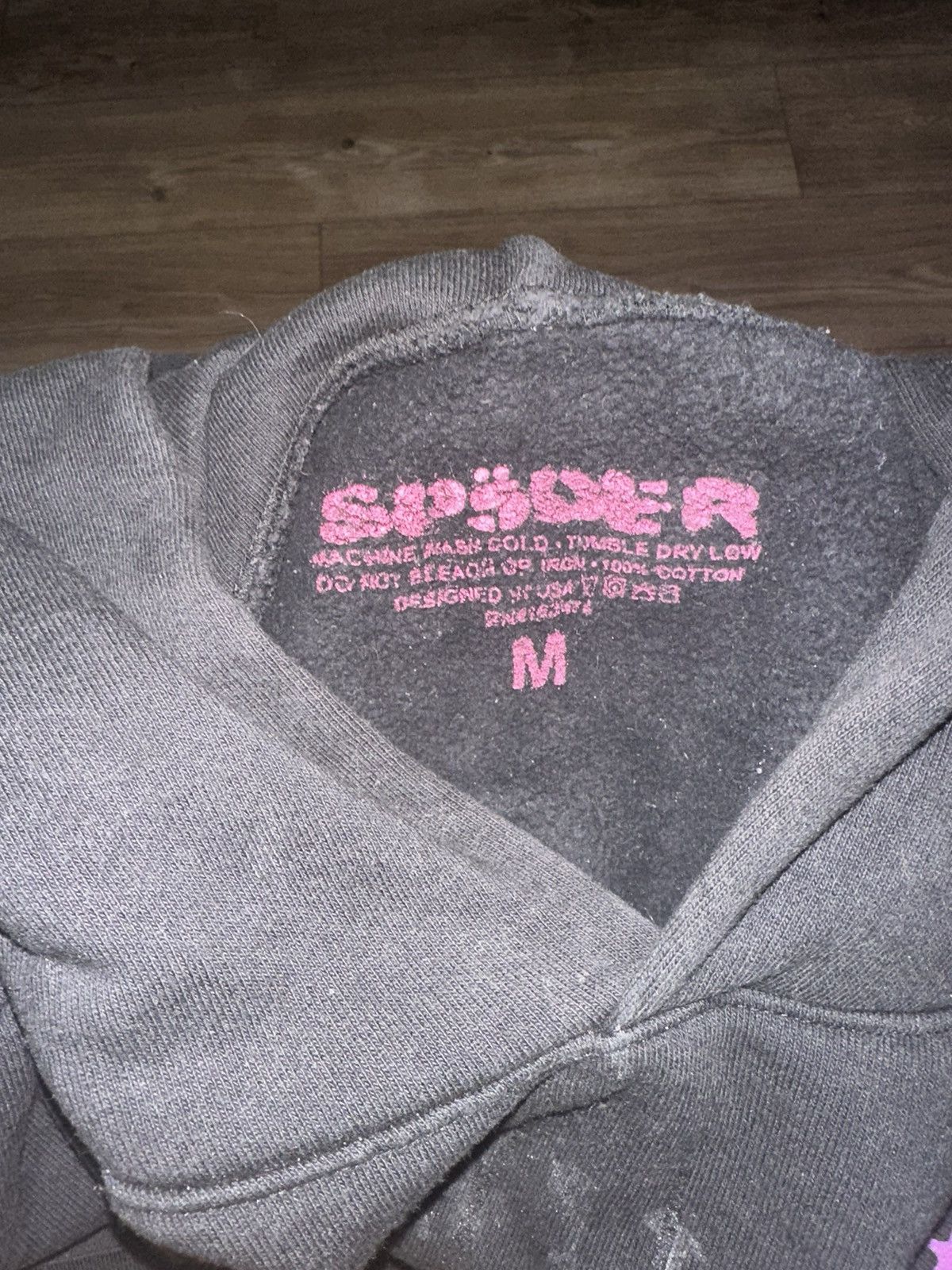 Sp5der Black Sp5der Worldwide 555 Hoodie Size US M / EU 48-50 / 2 - 4 Thumbnail