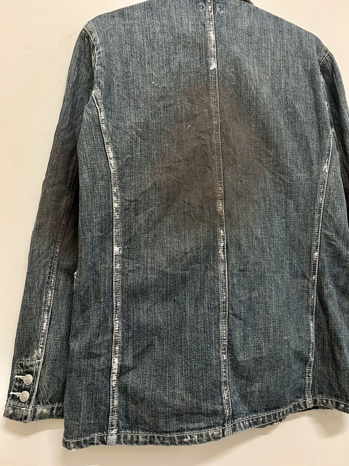 14th Addiction × If Six Was Nine × Japanese Brand Vintage Impulse Pleasure Funny Devil Skull Denim Jacket Size US M / EU 48-50 / 2 - 13 Thumbnail