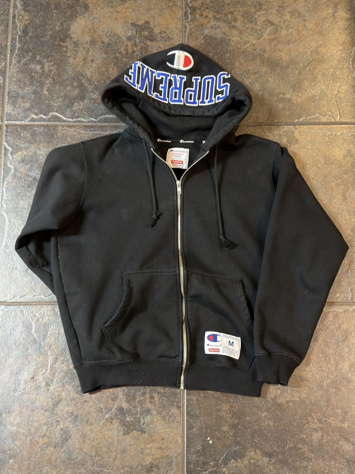 Champion × Supreme Supreme Arc Logo Zip hoodie Size US M / EU 48-50 / 2 - 1 Thumbnail