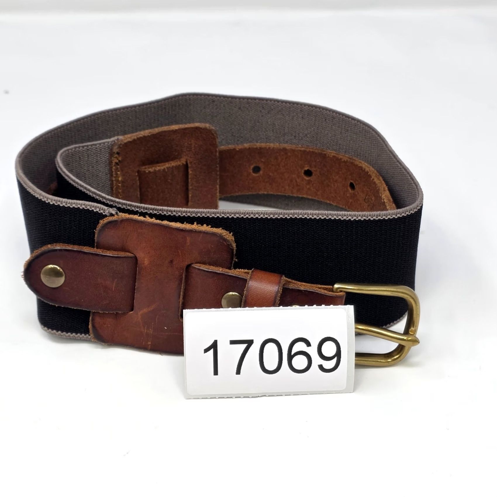 Vintage 1937 Accessories Leather and Elastic Belt Womens XS/S Brown Tan Brass Buckle USA Belt Accessories XS/S Brown Tan Brass Buckle USA Size ONE SIZE - 8 Thumbnail