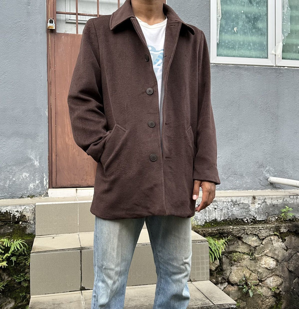 Lanvin **grail**Lanvin Paris Brown Pure Wool Soft Suede Jacket Size US M / EU 48-50 / 2 - 5 Thumbnail