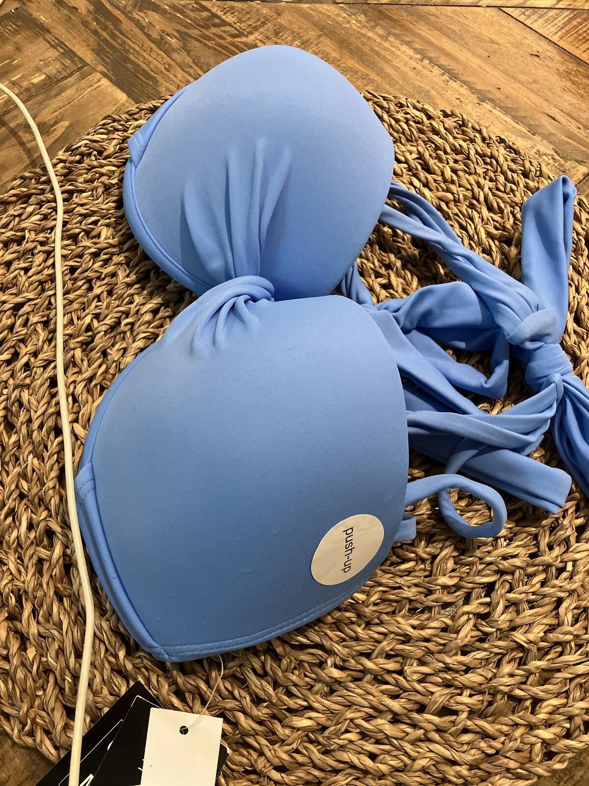 Other NWT Light Blue Padded Bikini Top - Size Large Size ONE SIZE - 3 Thumbnail