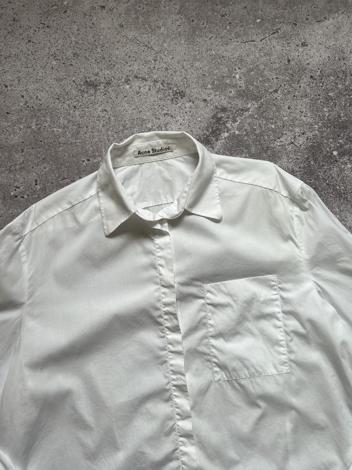 Acne Studios Acne Studios Cotton Shirt Button Up Long Sleeve Size XS / US 0-2 / IT 36-38 - 4 Thumbnail